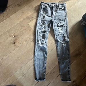 size 4 american eagle jeans next level stretch skinny jeans
